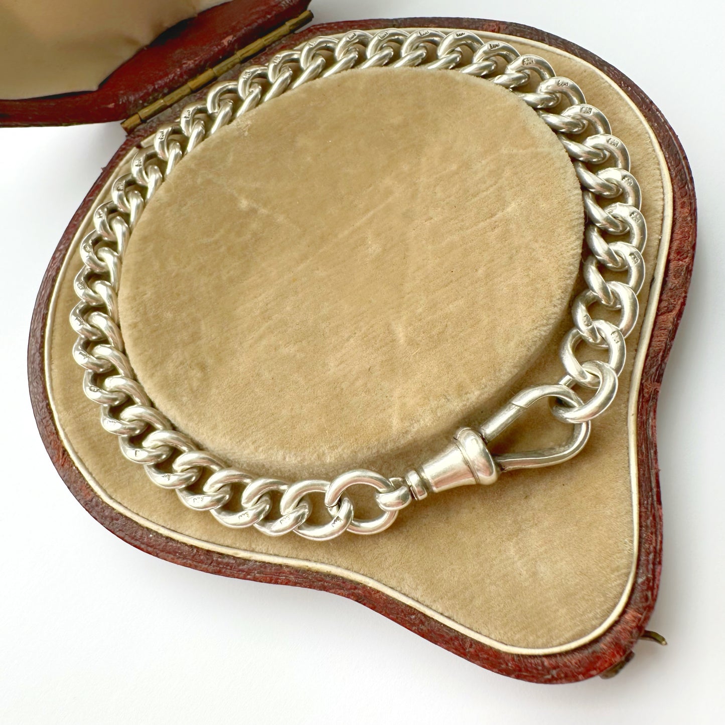 Antique Sterling silver curb bracelet
