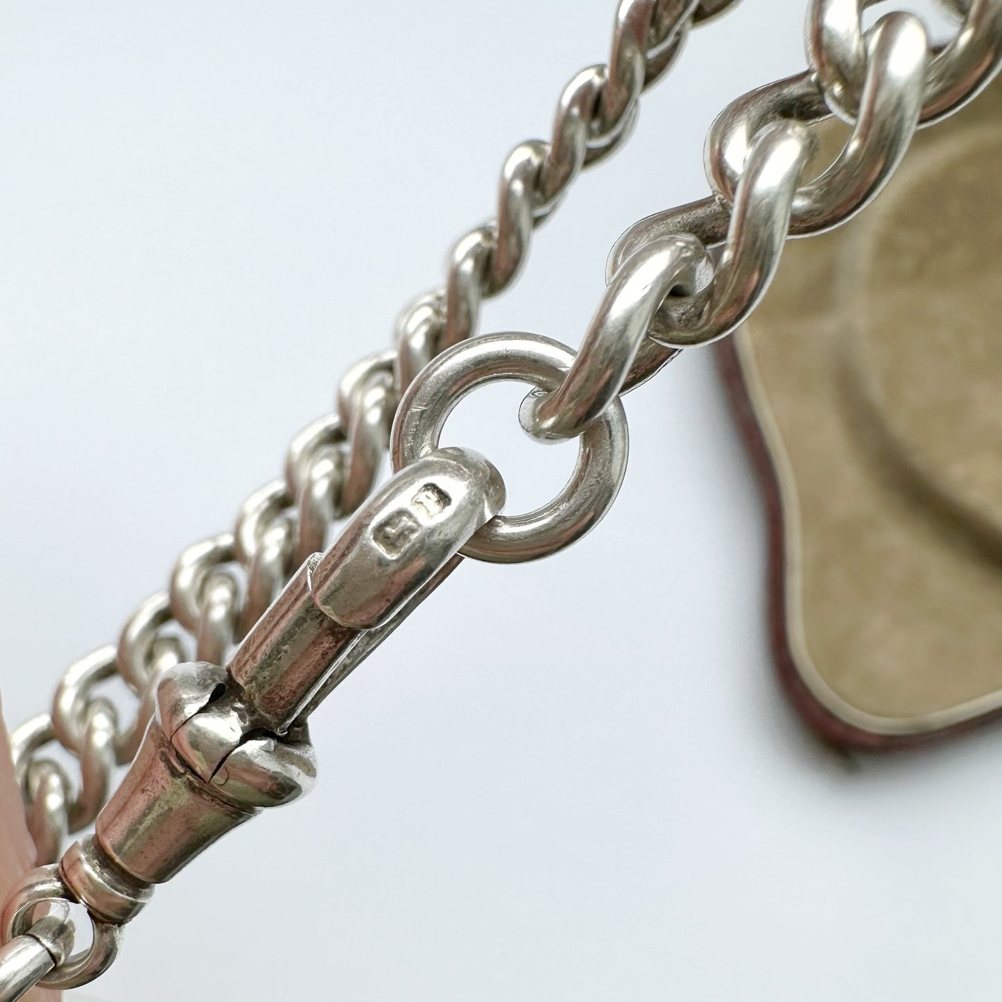 Antique Sterling silver curb bracelet