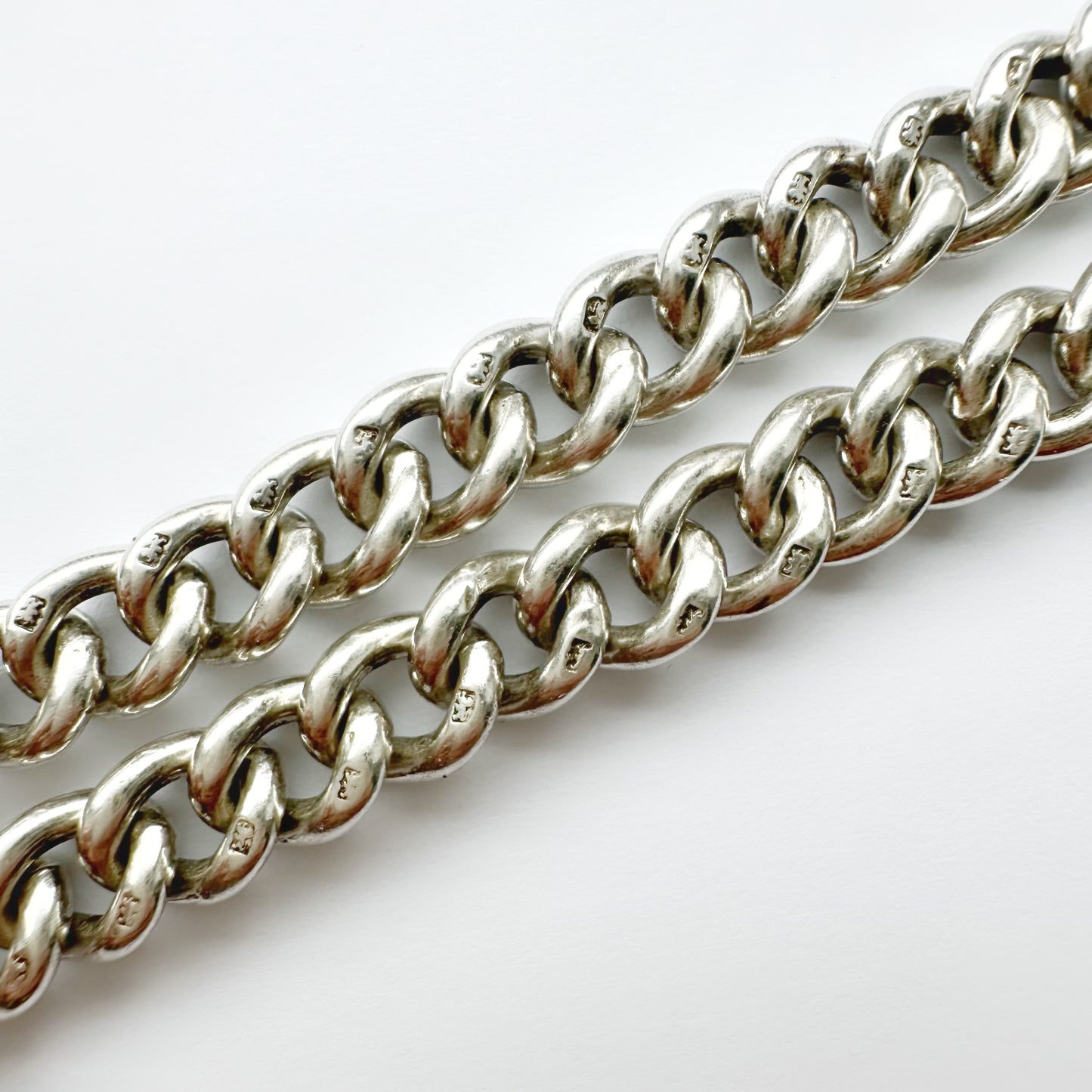 Antique Sterling silver curb bracelet