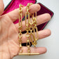Victorian 9ct gold paperclip link Albert/watch chain