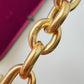 Victorian 9ct gold paperclip link Albert/watch chain