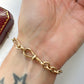 Antique 15ct gold trombone bracelet