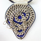 Chunky vintage silver curb chain with antique dog clips