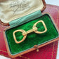 Vintage Hermes 18ct gold stirrup cufflink extender