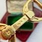 Vintage Hermes 18ct gold stirrup cufflink extender