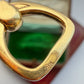 Vintage Hermes 18ct gold stirrup cufflink extender