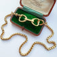 Vintage Hermes 18ct gold stirrup cufflink extender