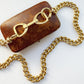 Vintage Hermes 18ct gold stirrup cufflink extender