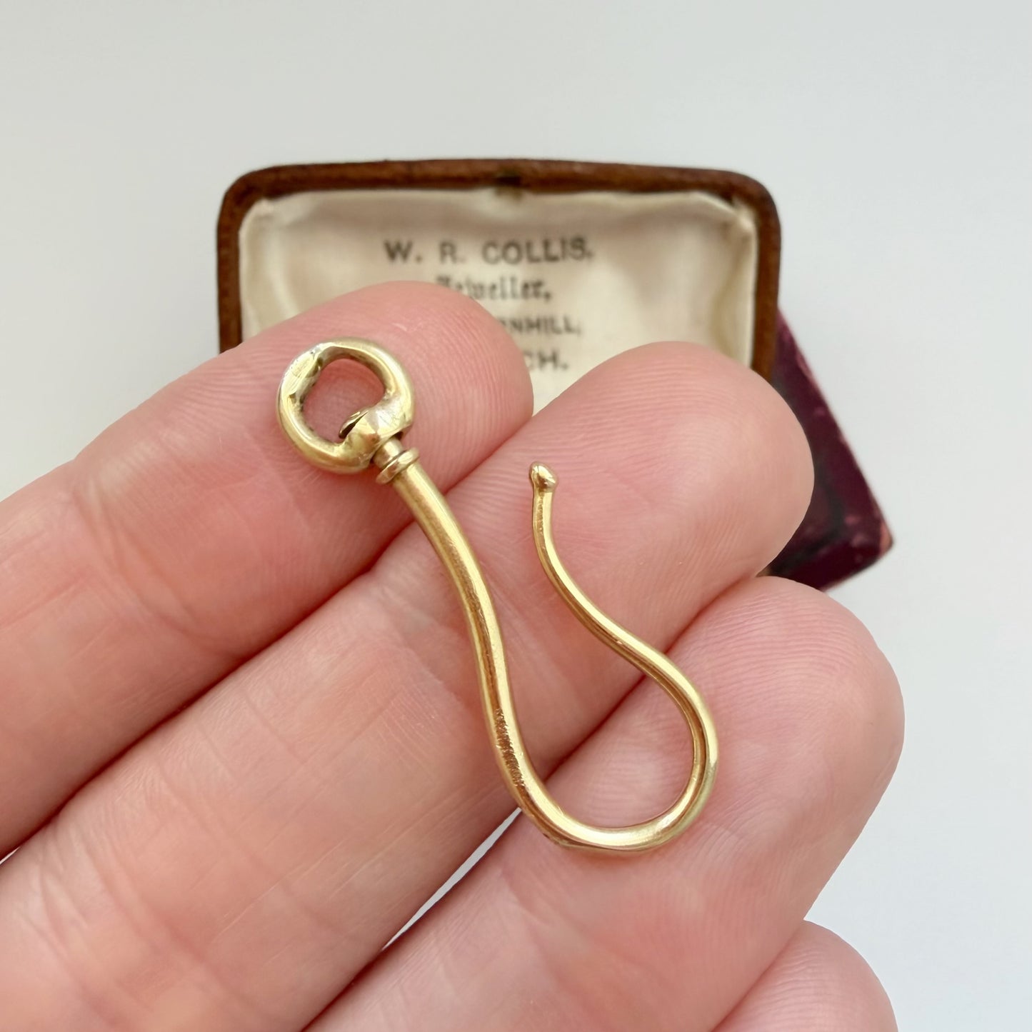 Victorian 15ct gold shepherds hook