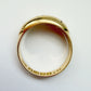 Antique 18ct gold & old cut diamond starburst ring