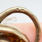 Art Deco silver gilt snake & heart locket necklace