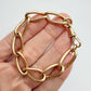 Antique 9ct gold open curb link bracelet