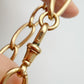Antique 9ct gold open curb link bracelet