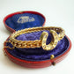 Antique 15ct gold & diamond horseshoe bracelet