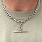 Antique silver chunky Albert/watch chain