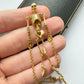 18ct gold skeleton necklace