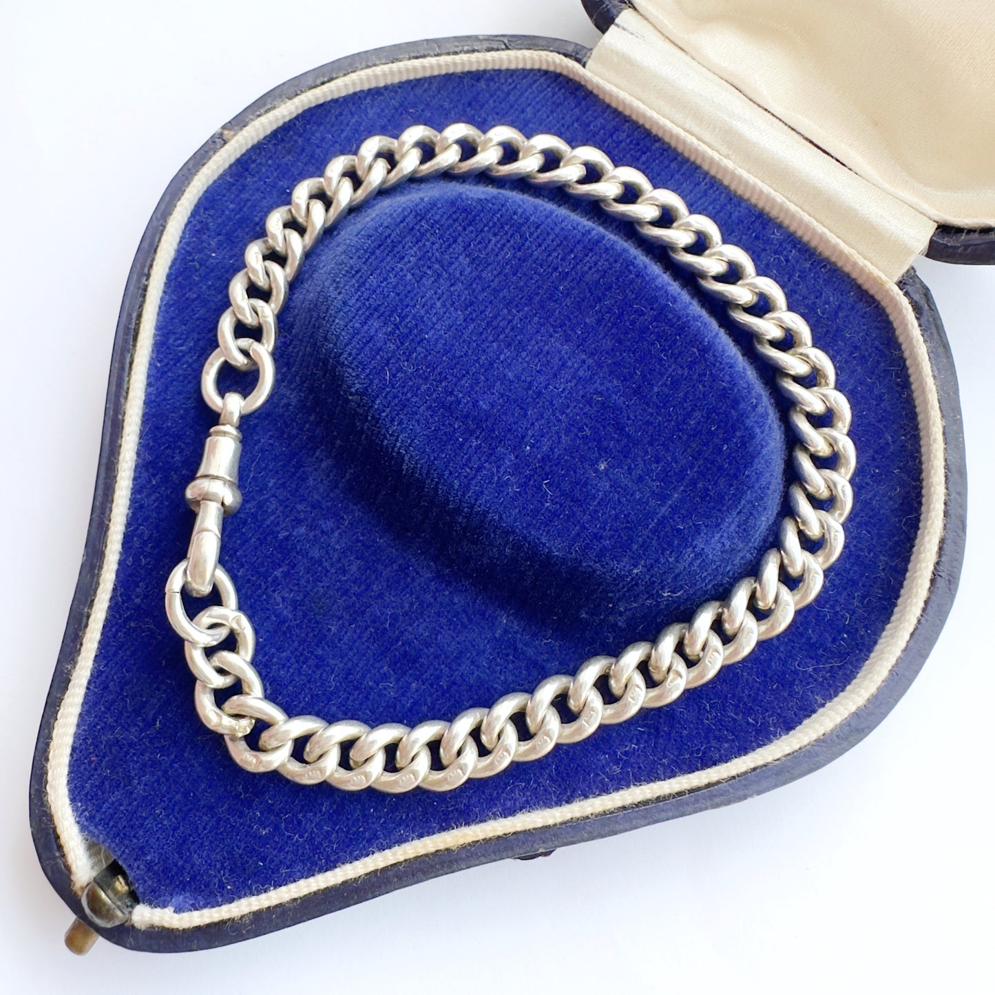 Antique Sterling silver curb bracelet