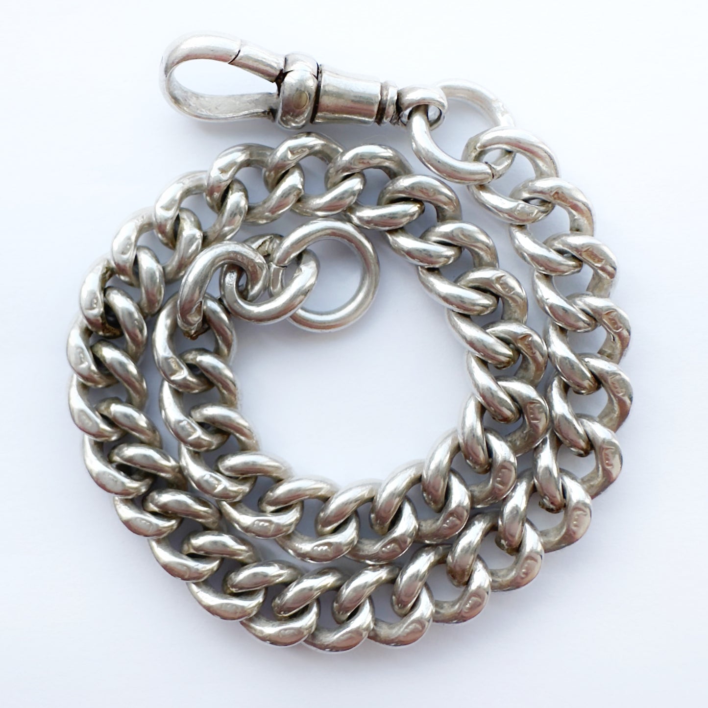Antique Sterling silver curb bracelet