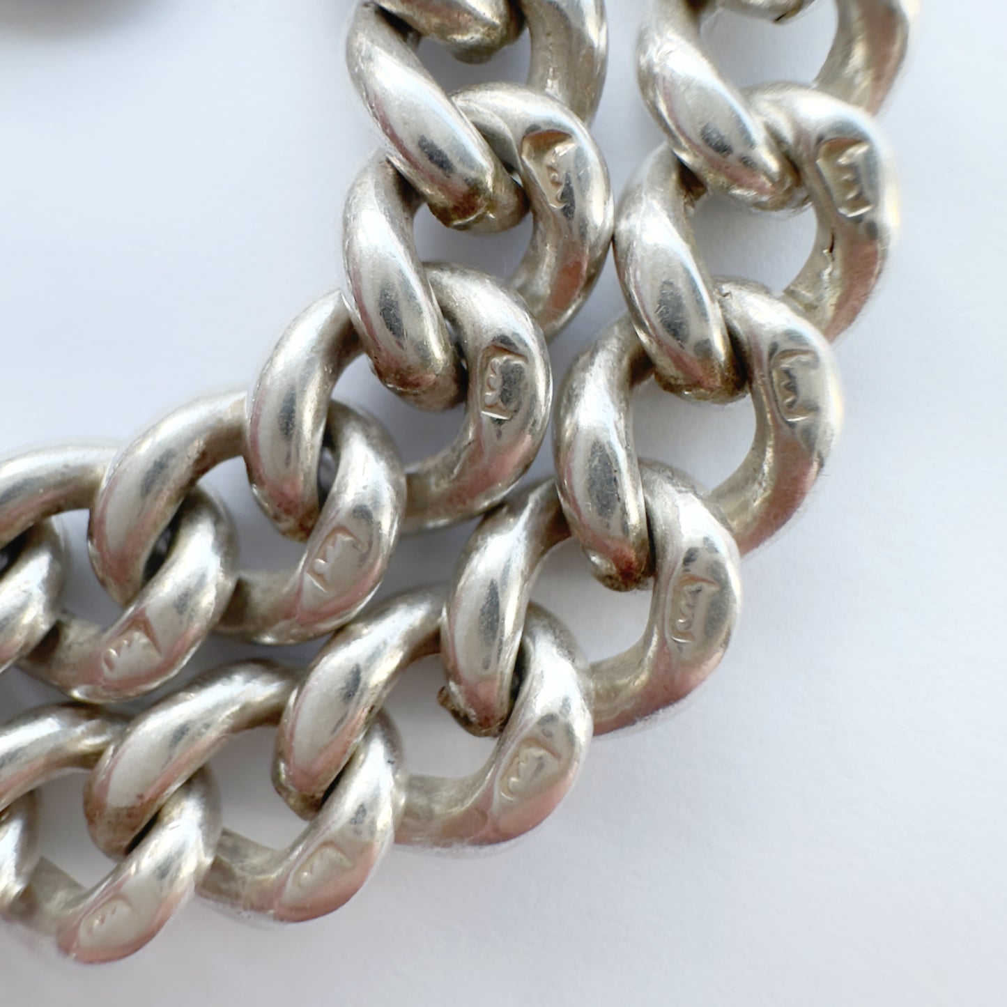 Antique Sterling silver curb bracelet
