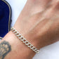 Antique Sterling silver curb bracelet