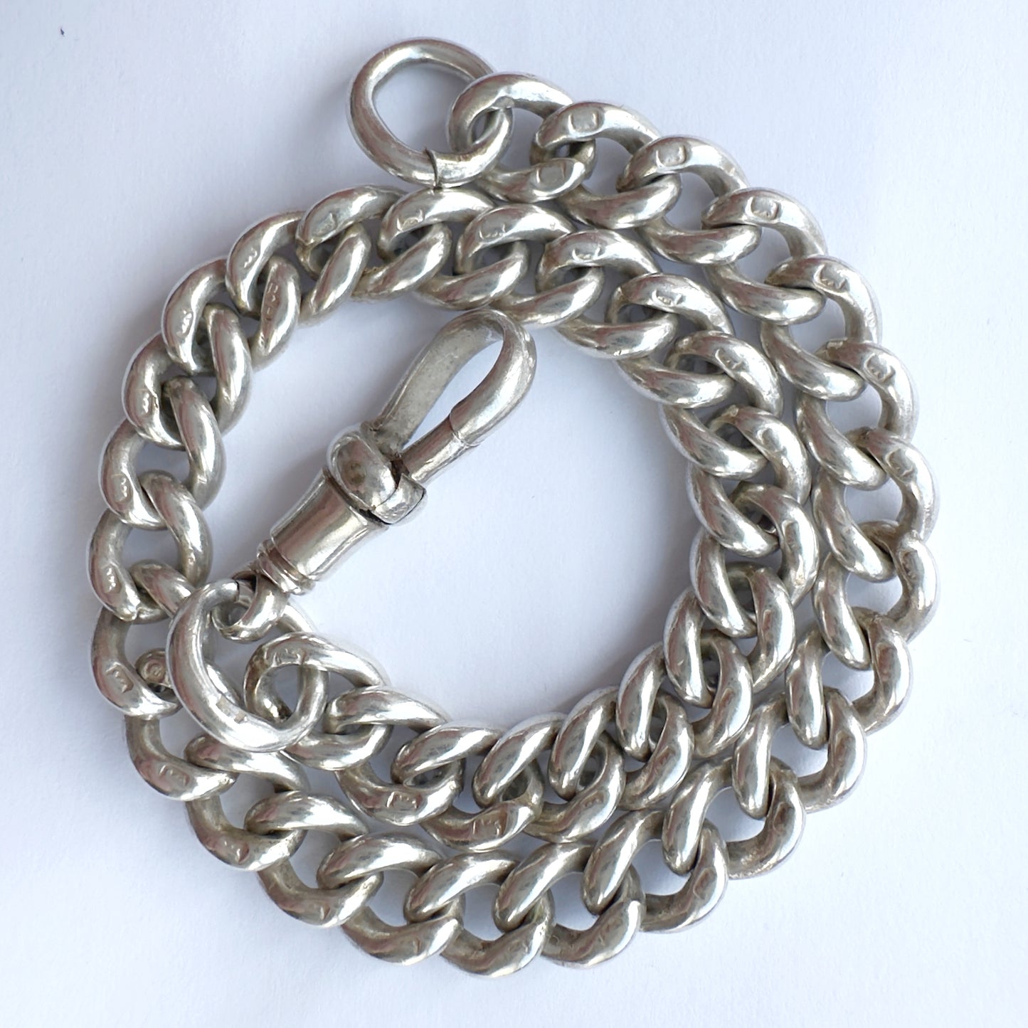 Antique Sterling silver curb bracelet