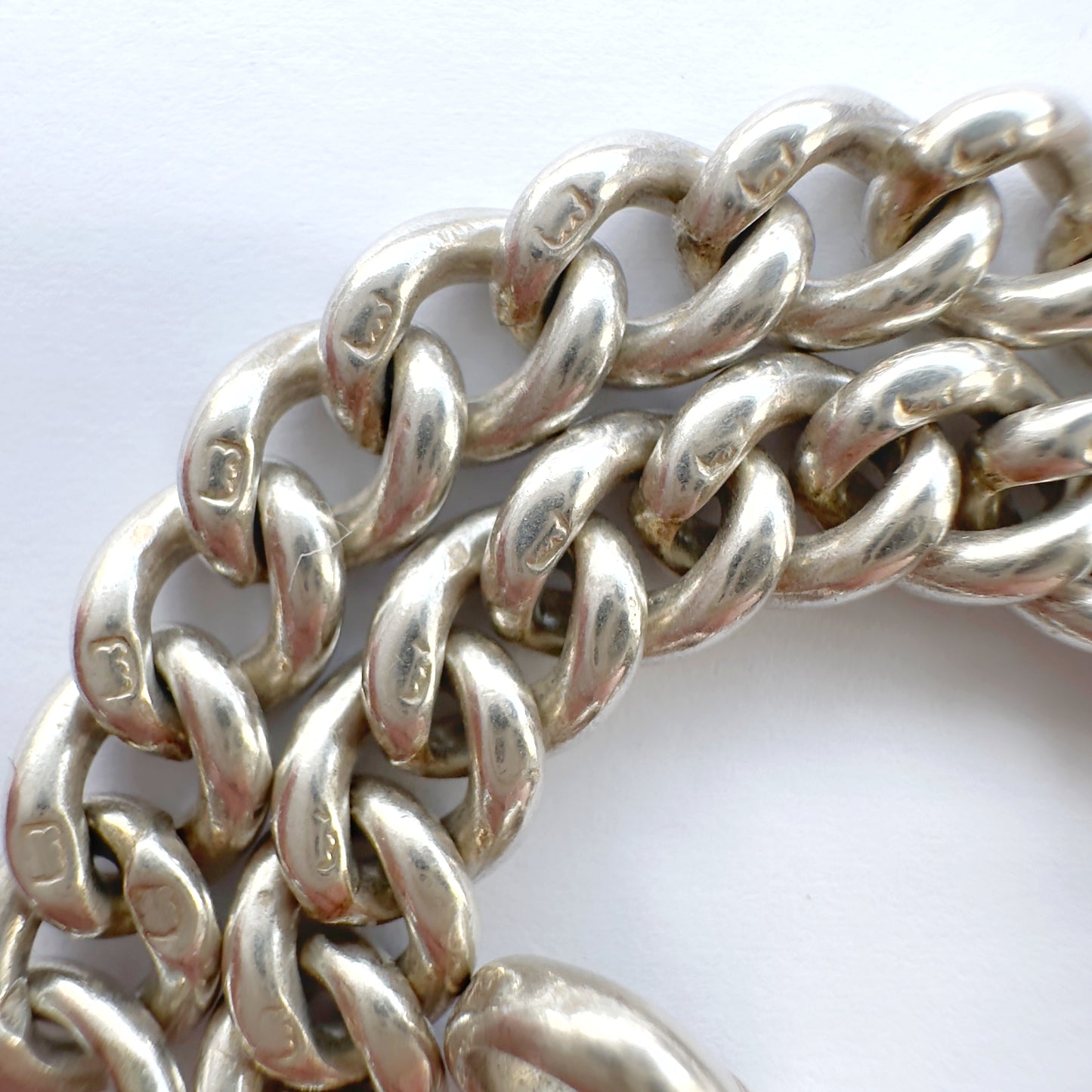 Antique Sterling silver curb bracelet