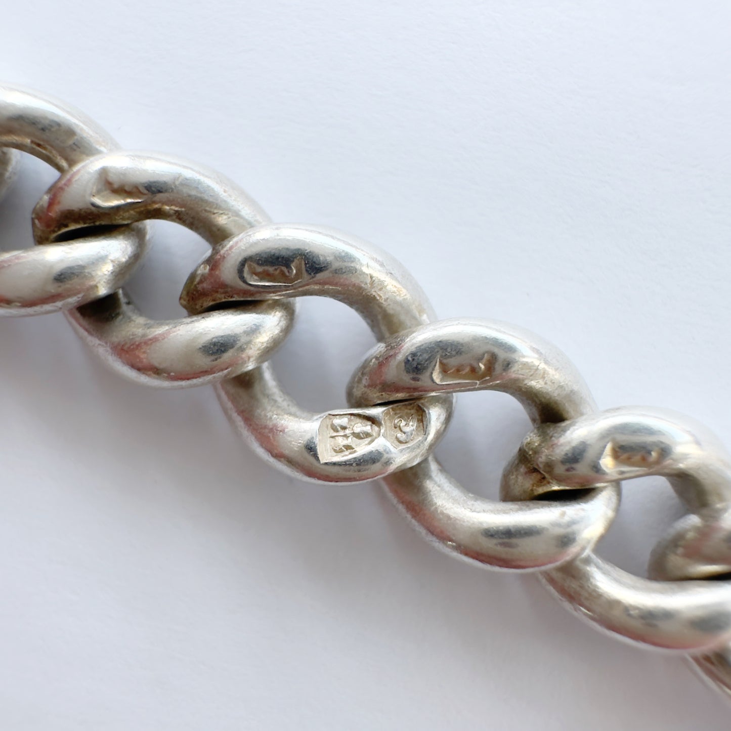 Antique Sterling silver curb bracelet