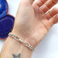 Antique Sterling silver curb bracelet