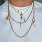 18ct gold skeleton necklace