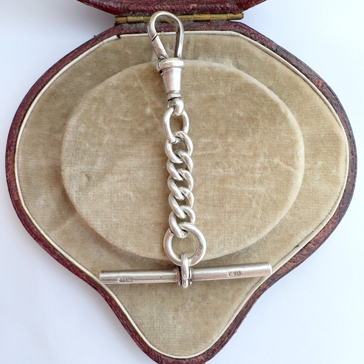Antique Sterling silver Albert/watch chain