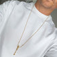 18ct gold skeleton necklace