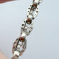 Antique silver stars & bars bracelet