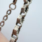 Antique silver stars & bars bracelet