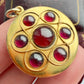 Victorian 15ct gold & garnet locket