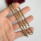 Antique 9ct yellow gold star link chain with dog clip