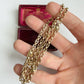 Antique 9ct yellow gold star link chain with dog clip