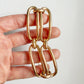 Antique 9ct gold large link bracelet
