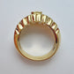 Vintage 18ct gold & diamond heart ring