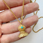 Georgian 15ct gold & bloodstone fob locket