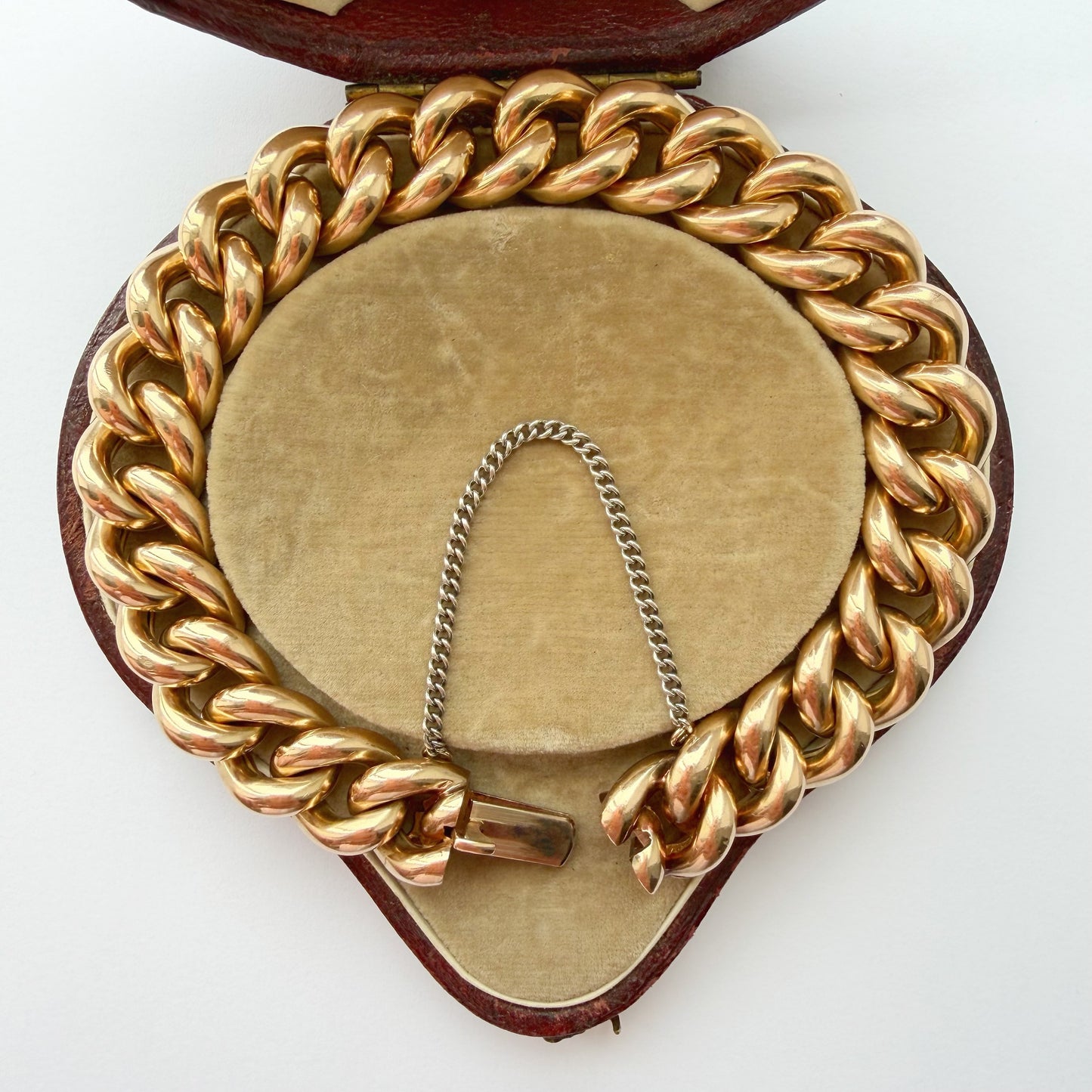Antique 15ct gold curb bracelet