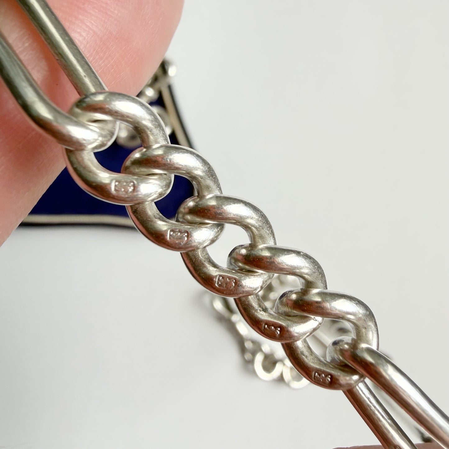 Antique silver Albert/watch chain