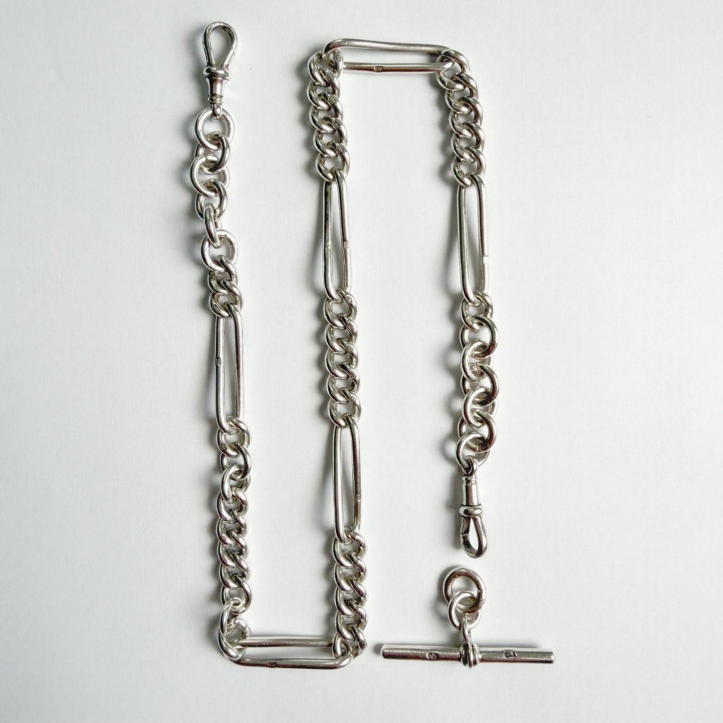 Antique silver Albert/watch chain