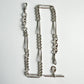 Antique silver Albert/watch chain