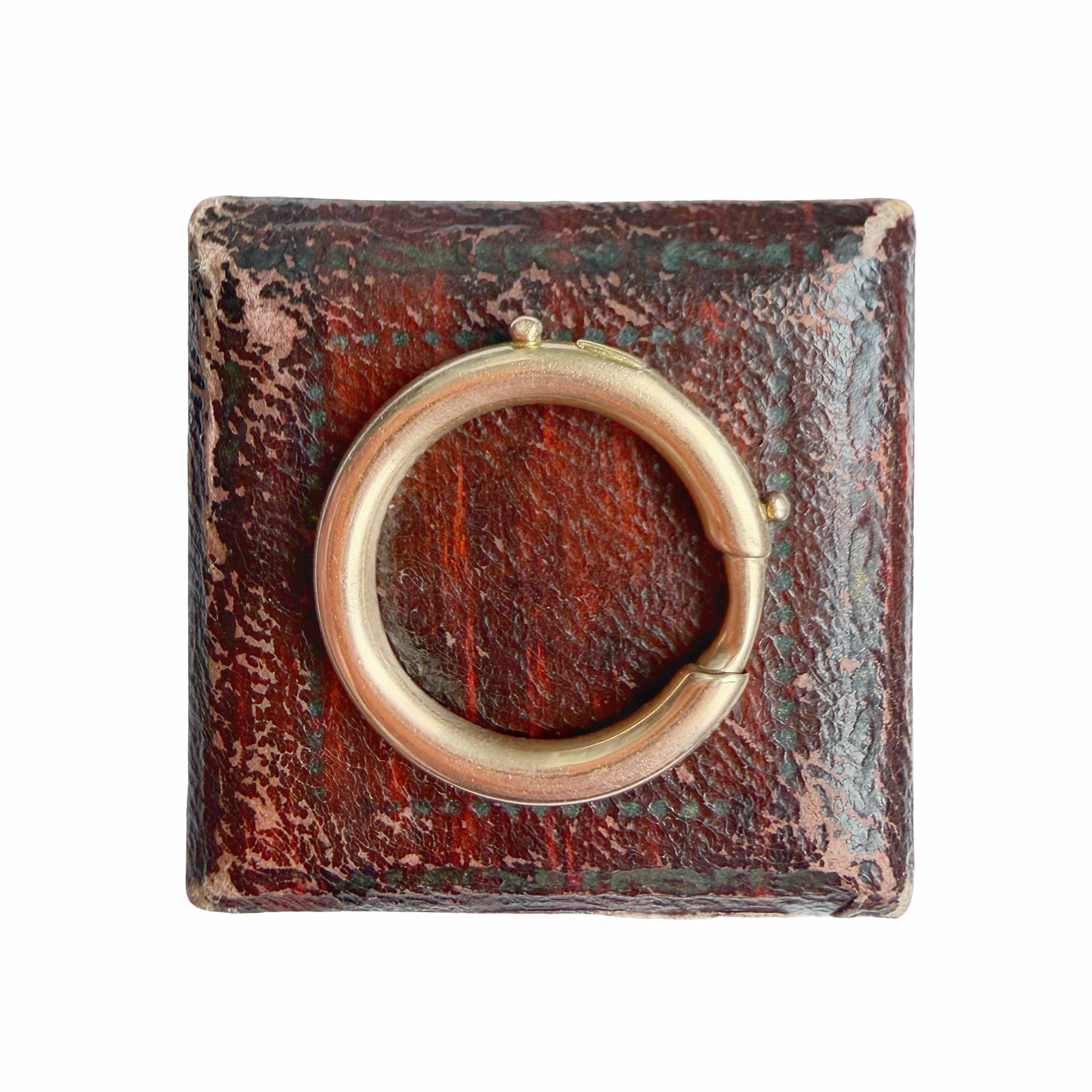 Victorian 15ct gold XL bolt ring