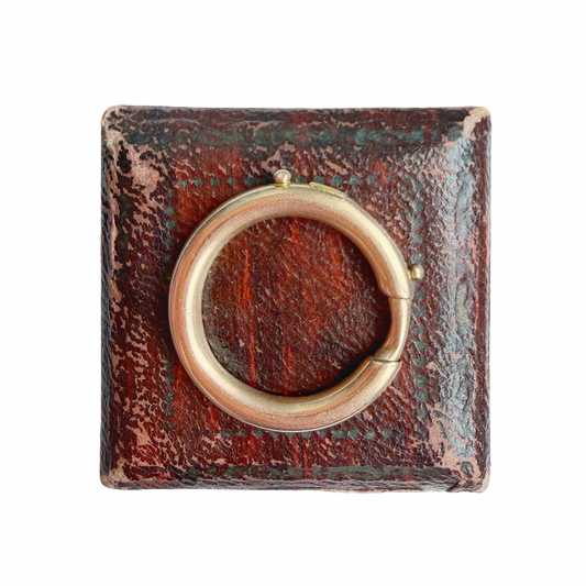 Victorian 15ct gold XL bolt ring
