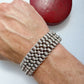 Antique silver stars cuff bracelet