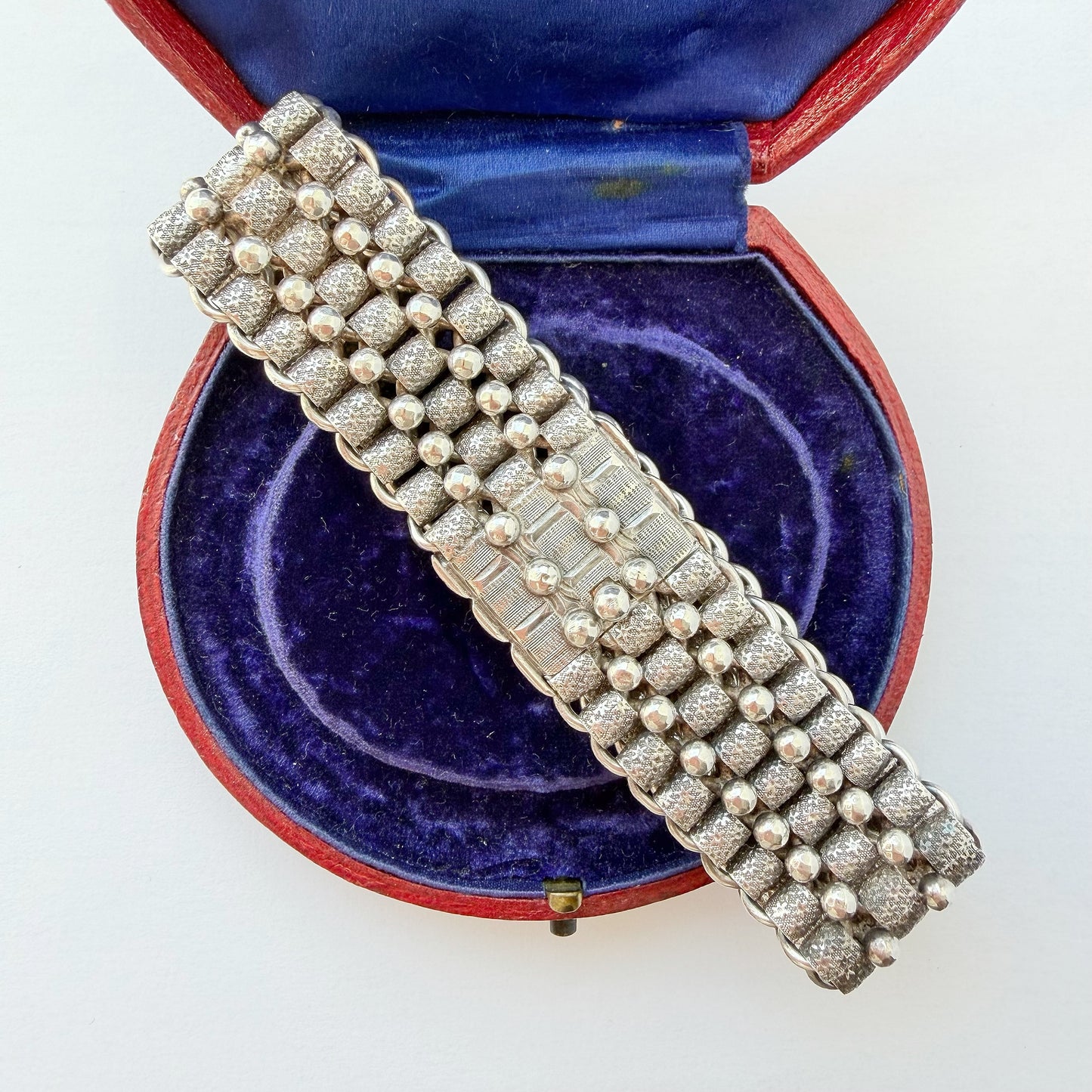 Antique silver stars cuff bracelet