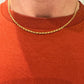 Antique 15ct gold lovers knot chain