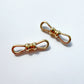 French antique 18ct gold double dog clip