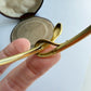 French vintage 18ct gold snake bracelet